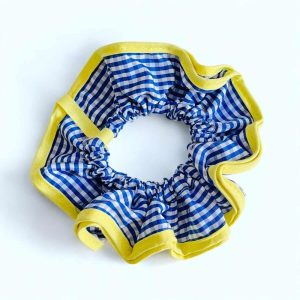 Chouchou Vichy - Bleu et Jaune